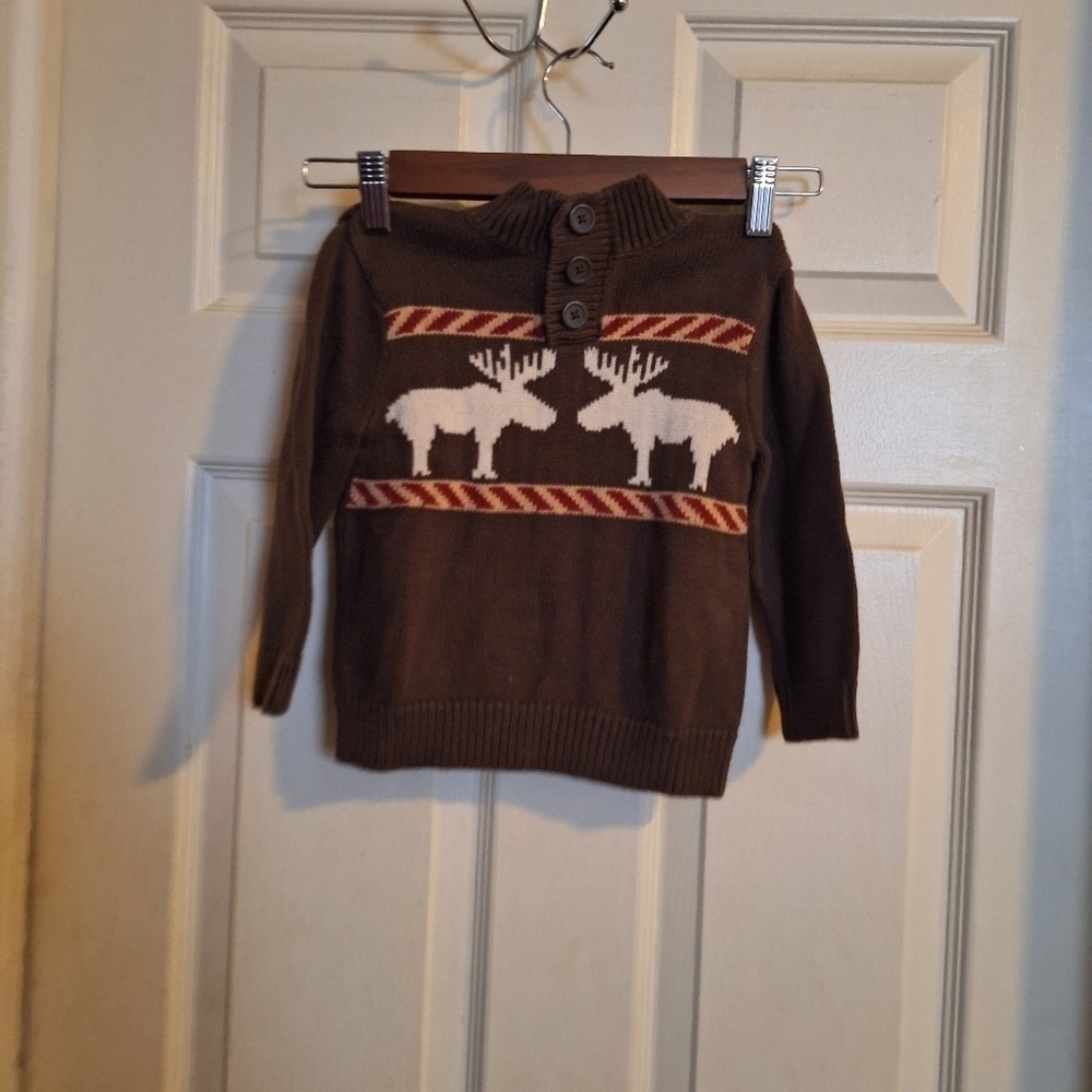 Cherokee little boys graphic knitted sweater size 2T